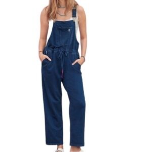 Sundance Overalls Women’s Bexley French Terry Cotton Relaxed Blue